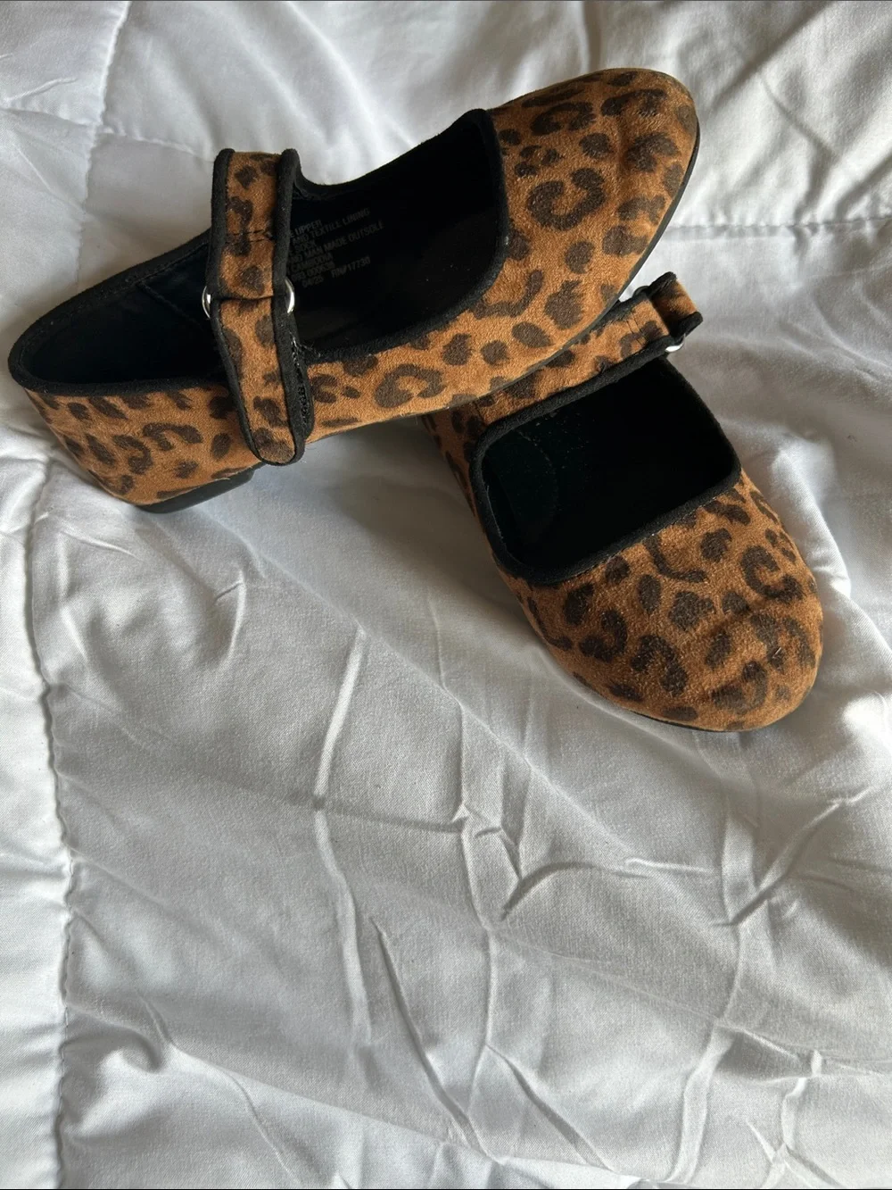 Cat & Jack Leopard Print Mary Jane Shoes - Brown